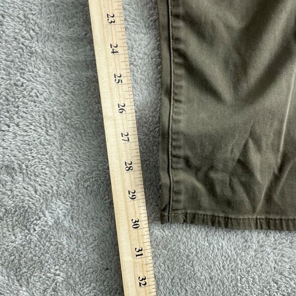 Ben Sherman Mens Olive Chino Pants W32 L32 Cotton & Spandex 0901 - Picture 8 of 10